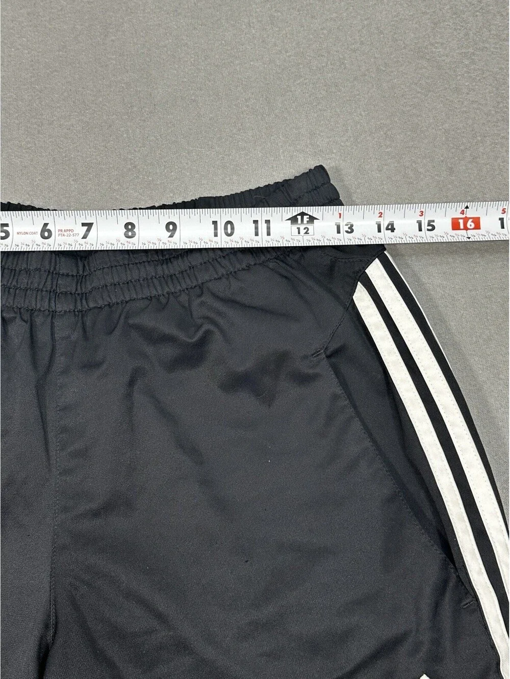 Adidas Black Track Pants 3-Stripe Athletic Joggers Zip Ankle Mens M
